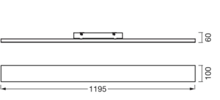 Panel Sufitowy LED Lampa Bez Ramki Biały 35W 3000K Ciepła LEDVANCE