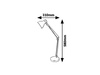 Lampa Stołowa Biurkowa Nocna E14 Miętowy Nowoczesny Carter 6409 Rabalux