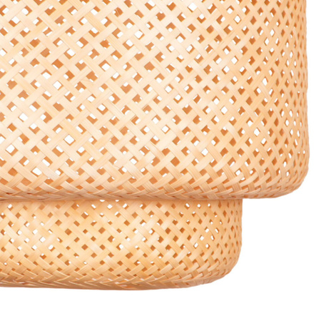 Lampa Wisząca Zwis Sufitowa E27 Beżowy BAMBOO NATURAL Sanico Goldlux