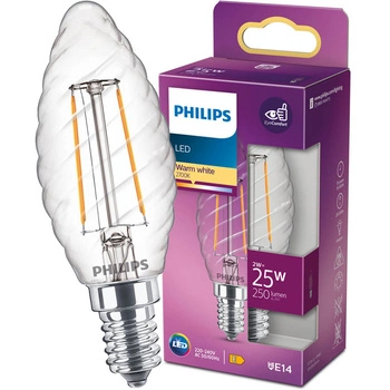 Żarówka LED E14 BW35 2W = 25W 250lm 2700K Ciepła Filament PHILIPS