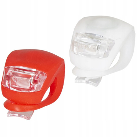 Lampki LED do Roweru Przód + Tył Silikonowe XQ MAX