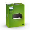 Kinkiet Ogrodowy Lampa Elewacyjna Zewnętrzna E27 IP44 Antracyt Hedgehog Philips