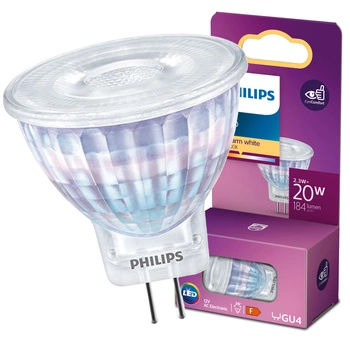 Żarówka LED GU4 MR11 2.3W = 20W 200lm 2700K Ciepła 36° PHILIPS