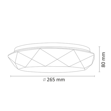 Oprawa Sufitowa PLAFON LED Lampa Galaxy 12W 900lm 4000K 26cm GOLDLUX (Polux)