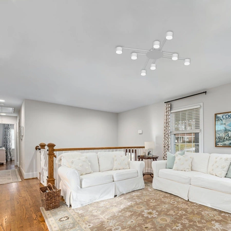 Lampa Sufitowa Żyrandol 8x GX53 LED Biała Nowoczesna Videx