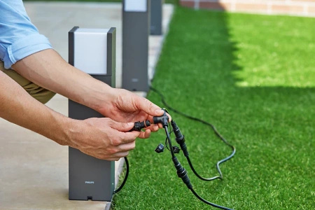 Lampa Ogrodowa Zewnętrzna SŁUPEK 40cm LED 6W 660lm 4000K IP44 Low Voltage 12V Philips