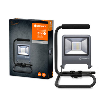 Naświetlacz Reflektor Roboczy LED 50W 4500lm 4000K IP65 Szary Halogen Przenośny WORKLIGHT S-STAND LEDVANCE 