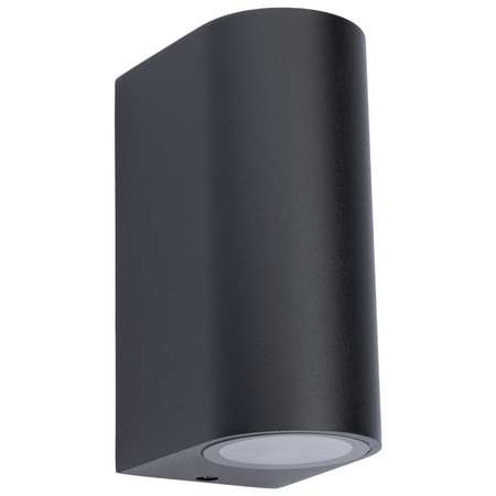 Kinkiet Ogrodowy Elewacyjny Lampa Zewnętrzna 2xGU10 ALLIUM Czarna LUMILED