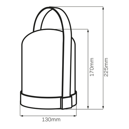 Lampa Kempingowa LED Przenośna Bateryjna 0.3W 3000K RGBW Biała Minorka Sanico Goldlux