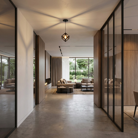 Lampa Wisząca Sufitowa Geometryczna Kwadrat Zwis LED E27 TALUS Czarna LUMILED