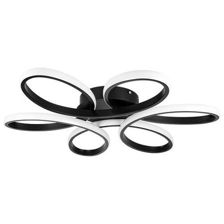 Lampa Sufitowa Żyrandol LED GALAXIS VIRGO 72W czarny + Pilot