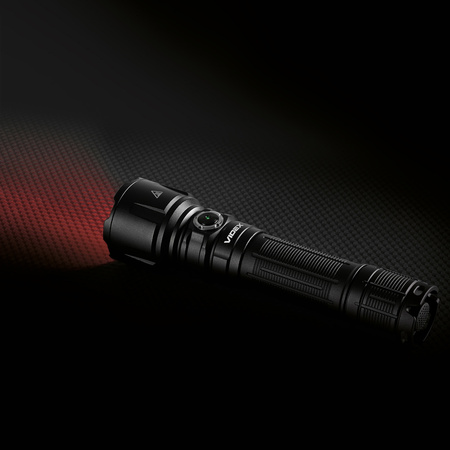 Latarka Taktyczna LED Przenośna 20W 3600lm 5000K IP68 Szperacz 8 Trybów Pracy Videx