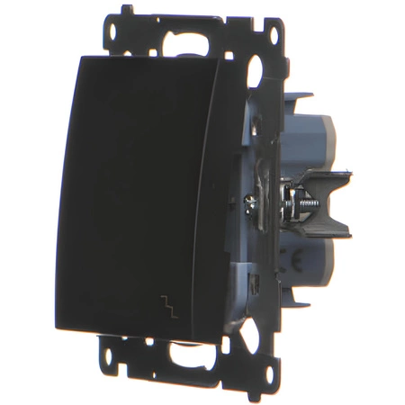 Włącznik Światła Pojedynczy Schodowy Wyłącznik Jednobiegunowy Czarny DW6.01/49 KONTAKT SIMON