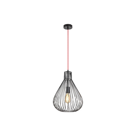 Lampa Wisząca Sufitowa Zwis E27 Czarny Industrialny Zille Rabalux