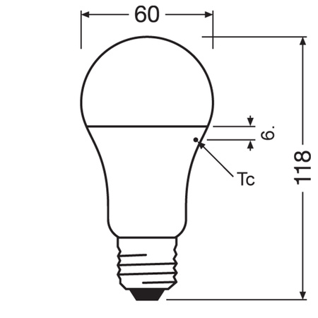 Żarówka LED E27 A60 13W = 100W 1521lm 6500K Zimna 200° LEDVANCE