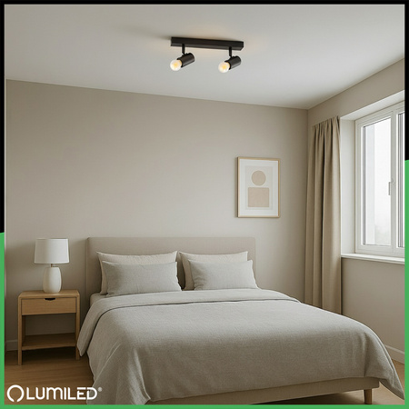 Lampa Sufitowa SPOT TUBA Reflektor Oprawa Halogenowa 2x E27 GLASA LUMILED