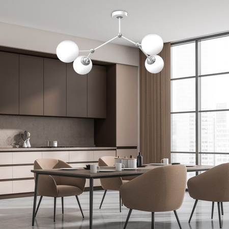 Lampa Sufitowa JOY Biała 4xE14 Milagro