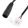 Złączka taśmy LED 2PIN DC 2.1 zatrzask gniazdo z przewodem 10mm