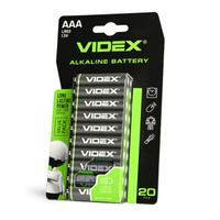 Baterie Alkaiczne Videx LR03 AAA Paluszki 1.5V Blister 20szt