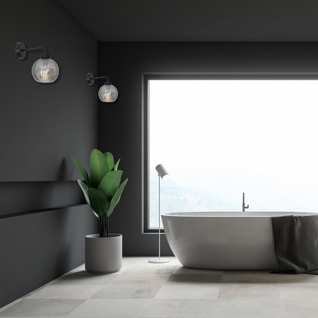 Lampa Ścienna Kinkiet SOFIA SMOKED 1xE27 Milagro