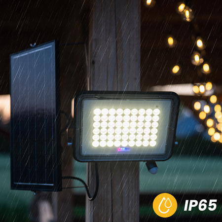 Naświetlacz Solarny LED Halogen 200W Lampa Ogrodowa 4000K IP65 Czujnik Ruchu PIR + Pilot FULGOR LUMILED