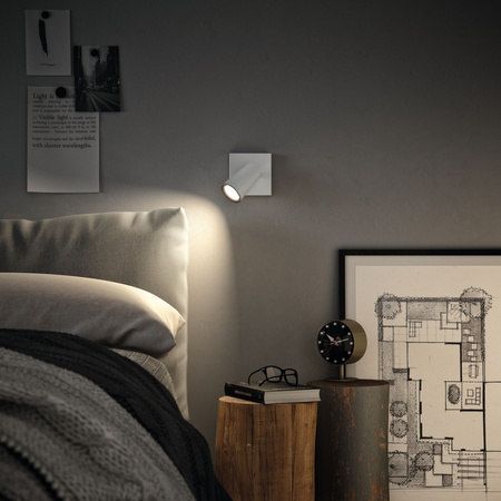 Lampa Reflektor Kinkiet Ścienny GU10 Biała Paisley Philips