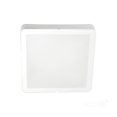 Plafon LED Sufitowy Natynkowy 18W 1800lm 4000K Neutralny 120° Biały IP40 IK03 Sigaro Kobi