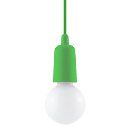Lampa Sufitowa Wisząca Zwis E27 Nieregularna Zielona Nowoczesna Diego Sollux