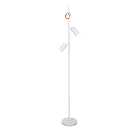 Lampa Podłogowa 3x GU10 Biała Złota MARIBEL Sanico Goldlux