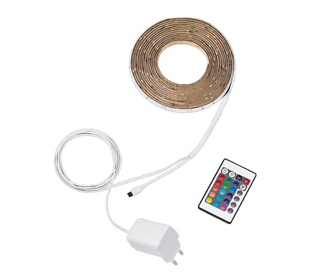 Taśma LED Pasek 20W Wielokolorowa RGB IP20 15m z Pilotem Sterującym i Zasilaczem LIGHTSTRIPS Philips