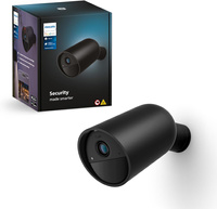 Kamera Zewnętrzna Bateryjna Akumulatorowa IP 1080p Full HD CMOS Czarna Zigbee WiFi SMART Security Camera Secure Philips HUE