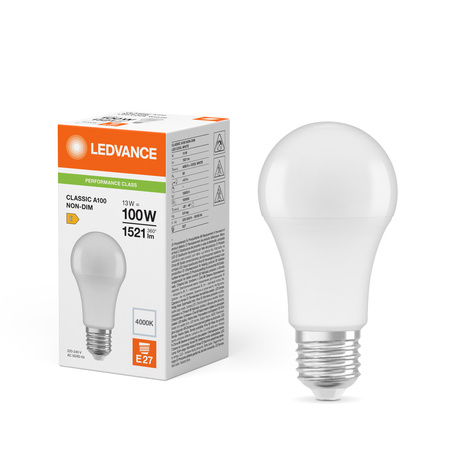 Żarówka LED A60 E27 13W = 100W 1521lm 4000K Neutralna Biała LEDVANCE