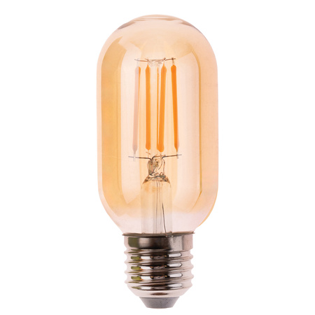 6x Żarówka LED E27 T45 4W = 40W 470LM 2000K Ciepła 360° Filament Amber LUMILED