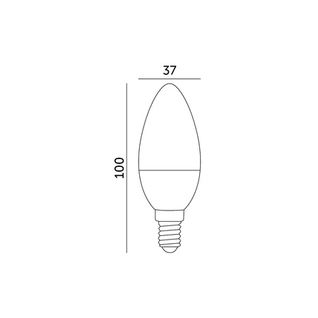Żarówka LED E14 Kulka 9W 806lm 3000K Ciepła 180° LED2B Kobi