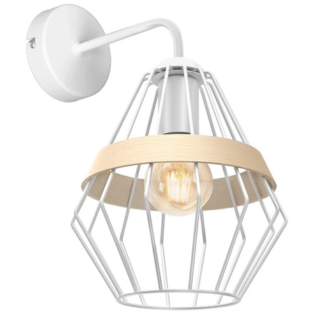 Lampa Ścienna Kinkiet CLIFF Biała 1xE27 Milagro