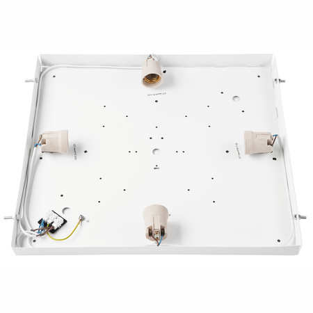 Plafon LED Lampa Sufitowa SANTIAGO 4xE27 Kwadratowa Dębowa LD-PD-9.6 Lamkur