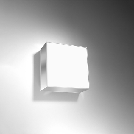 Lampa Sufitowa Plafon E27 Kwadratowa Szara Minimalistyczna Horus Sollux