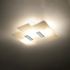 Lampa Sufitowa Oprawa Natynkowa 3x E27 Prostokątna Chrom Biała Nowoczesna Fabiano Sollux