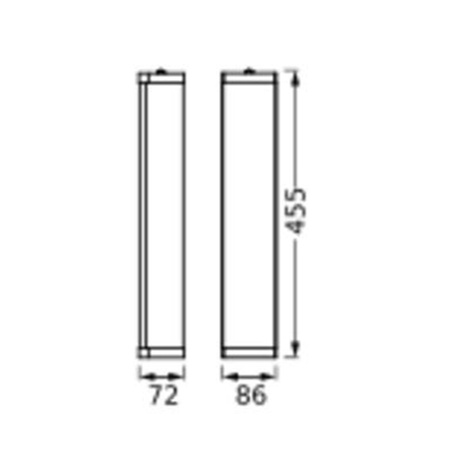 Plafon Lampa Łazienkowa Kinkiet Nad Lustro Ściemnialny E14 Czarny Bathroom Wall Luminaire IP44 Ledvance