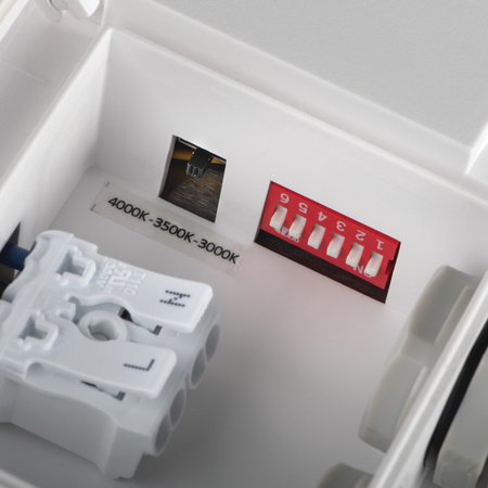 Plafon LED Lampa Sufitowa Czujnik Ruchu Kaseton 30W 3490lm CCT IP65 Biała BENO KANLUX