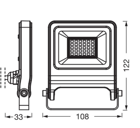 Naświetlacz LED Halogen Zewnętrzny Reflektor 20W 3000K Ciepła 1800lm Szary IP65 Endura Osram