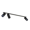Lampa Sufitowa Oprawa Podtynkowa Reflektor Punktowa 3x GU10 Czarna Nowoczesna MONO SURFACE 7835 Nowodvorski