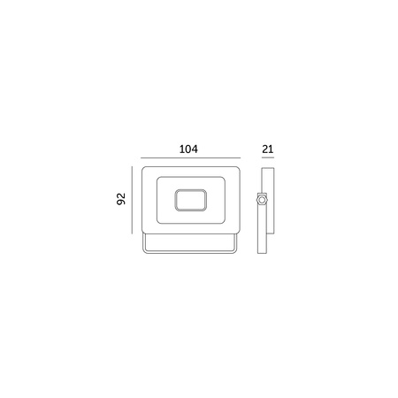 Naświetlacz LED Zewnętrzny Ogrodowy 10W 735lm 4000K Neutralny 120° IP65 IK05 Czarny MH Kobi