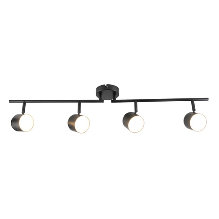 Lampa Listwa LED Oprawa Sufitowo-Ścienna 16,8W KUBIK 4 Czarny 3000K GOLDLUX (Polux)