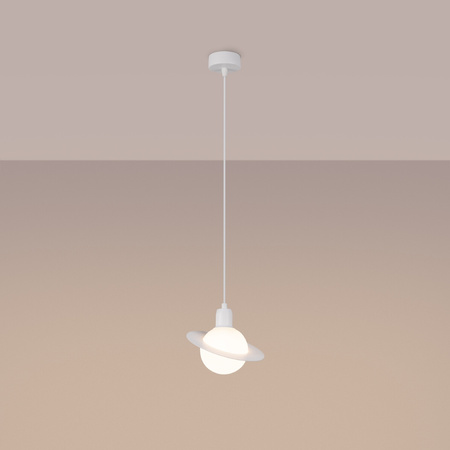 Lampa Sufitowa Wisząca Zwis G9 Kulista Biała Nowoczesna Hyperion Sollux