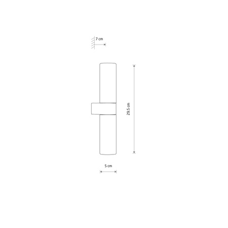 Kinkiet Ścienny Lampa Natynkowa 2x G9 Chrom Wodoodporna Łazienkowa IP44 Nowoczesna NATALIE 10726 Nowodvorski