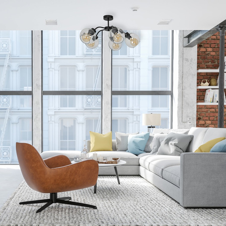 Lampa Sufitowa SOFIA CLEAR 5xE27 Milagro