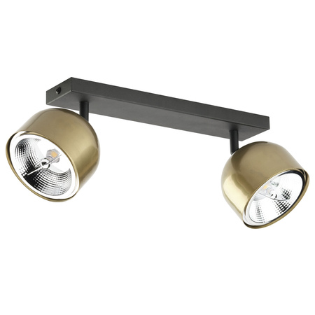 Lampa Sufitowa ALTEA BLACK/GOLD Spot Reflektor Czarno-Złota Nowoczesna 2xES111 GU10 3425 TK Lighting