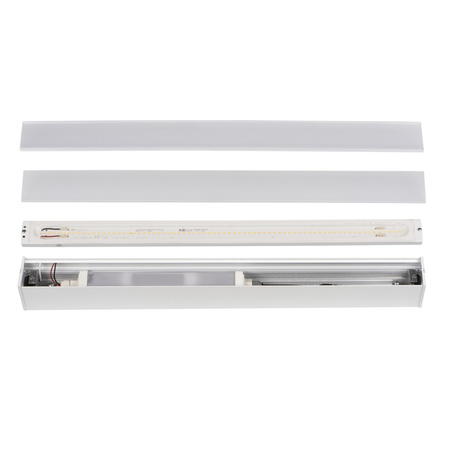 Oprawa Liniowa Lampa Sufitowa LED 19W 60cm 2500lm 4000K Neutralna 95° IP54 Natynkowa Biała Kanlux