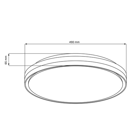 Plafon LED Oprawa Sufitowa 72W 8000lm CCT 120° Biała IP44 Pilot Ściemnialna Cassandra Sanico Goldlux